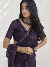 Womens Premium Fashion Ethnic Purple Color Saree-MLSHWSA2056PUP0ONE